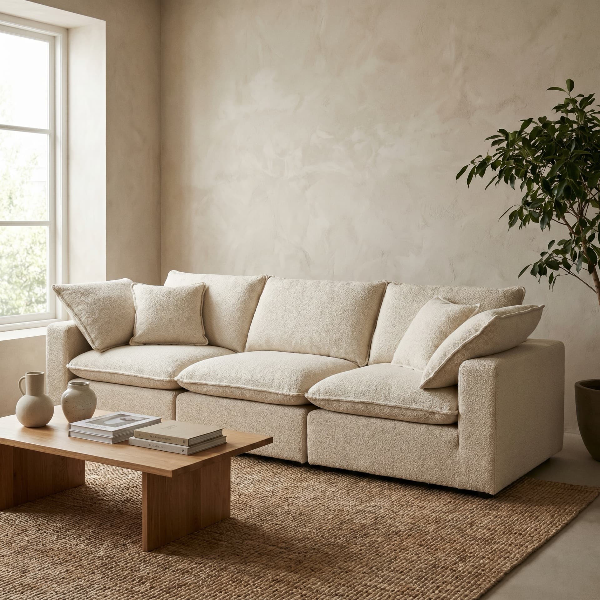 Halden modular sofa, front view