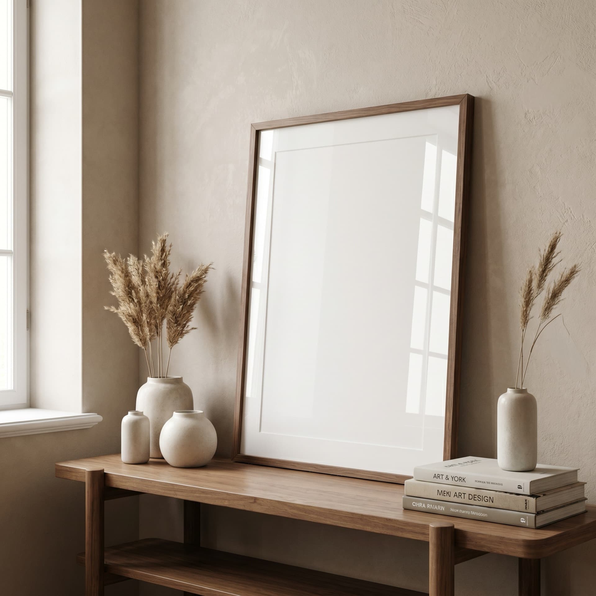Walnut picture frame