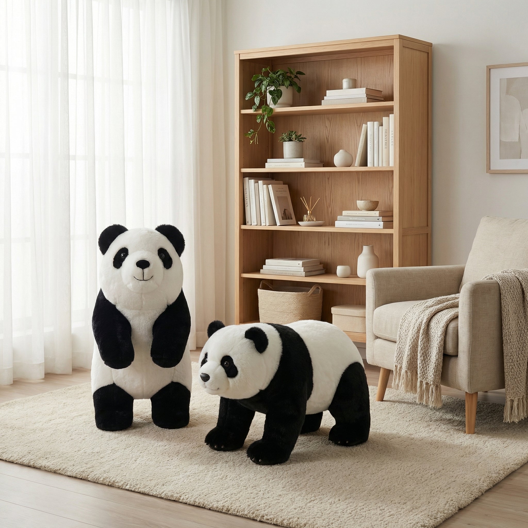 Animal Stool Duo - full room scene