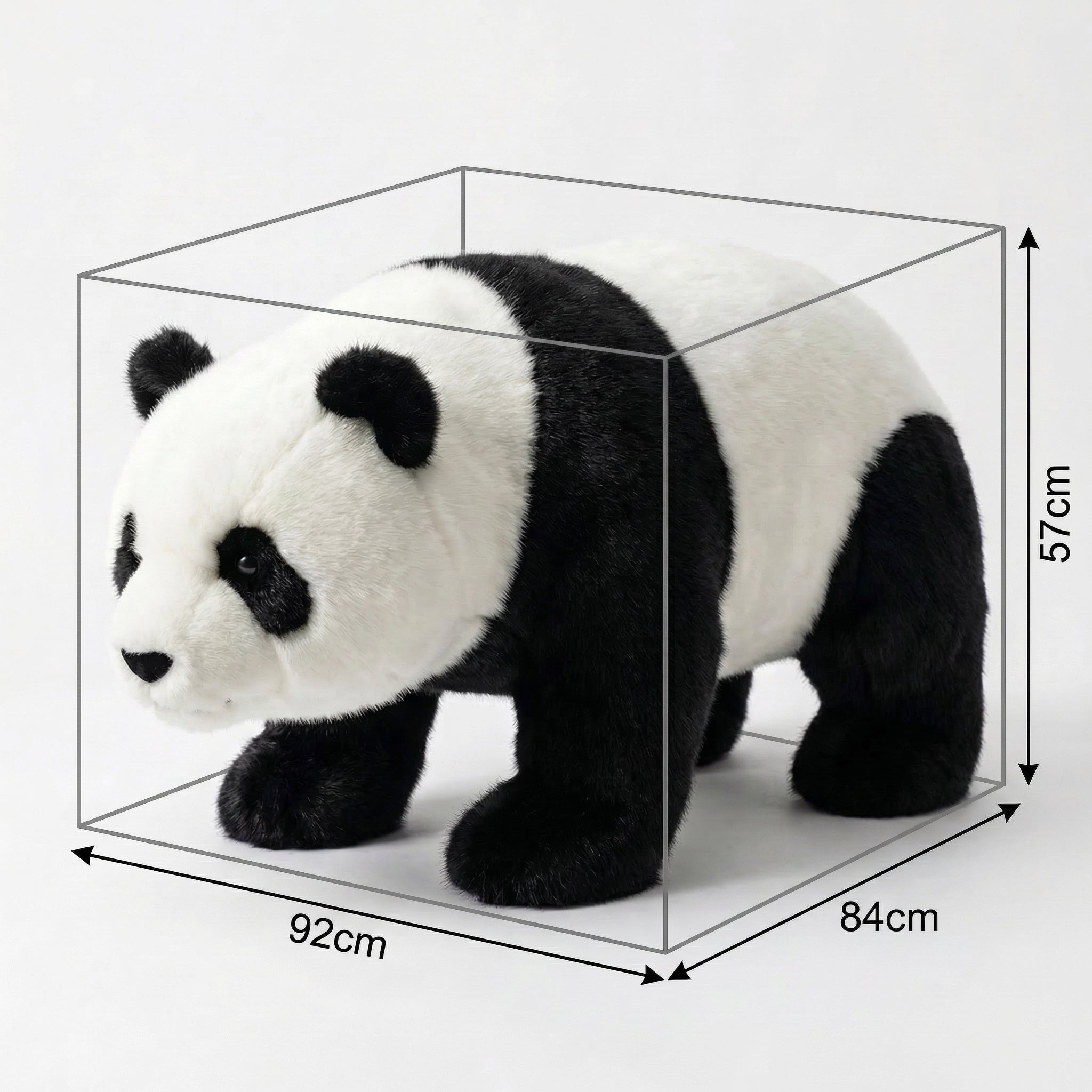 Crawling Panda Plush Stool – styling detail