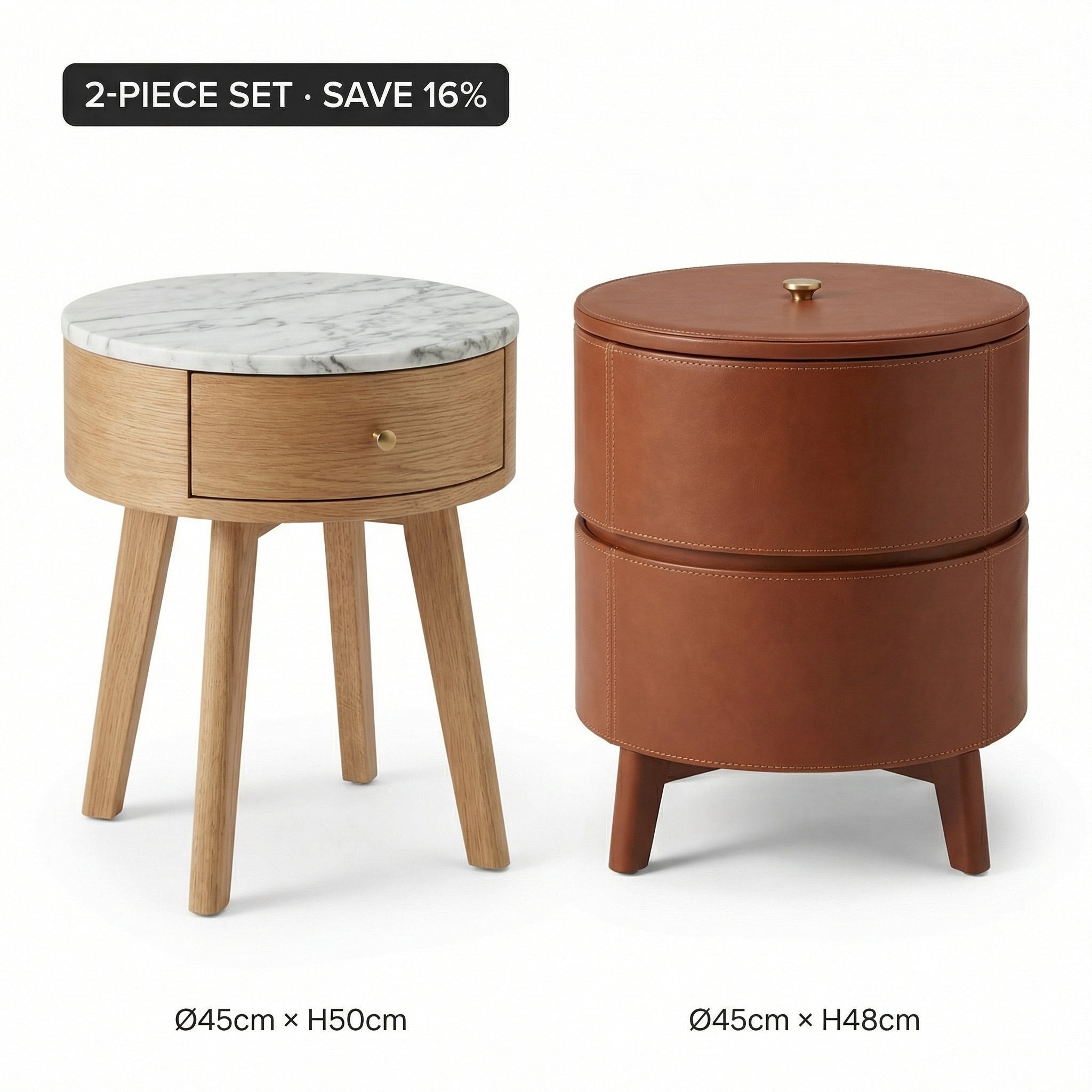 Dual Nightstand Set - product hero with set badge