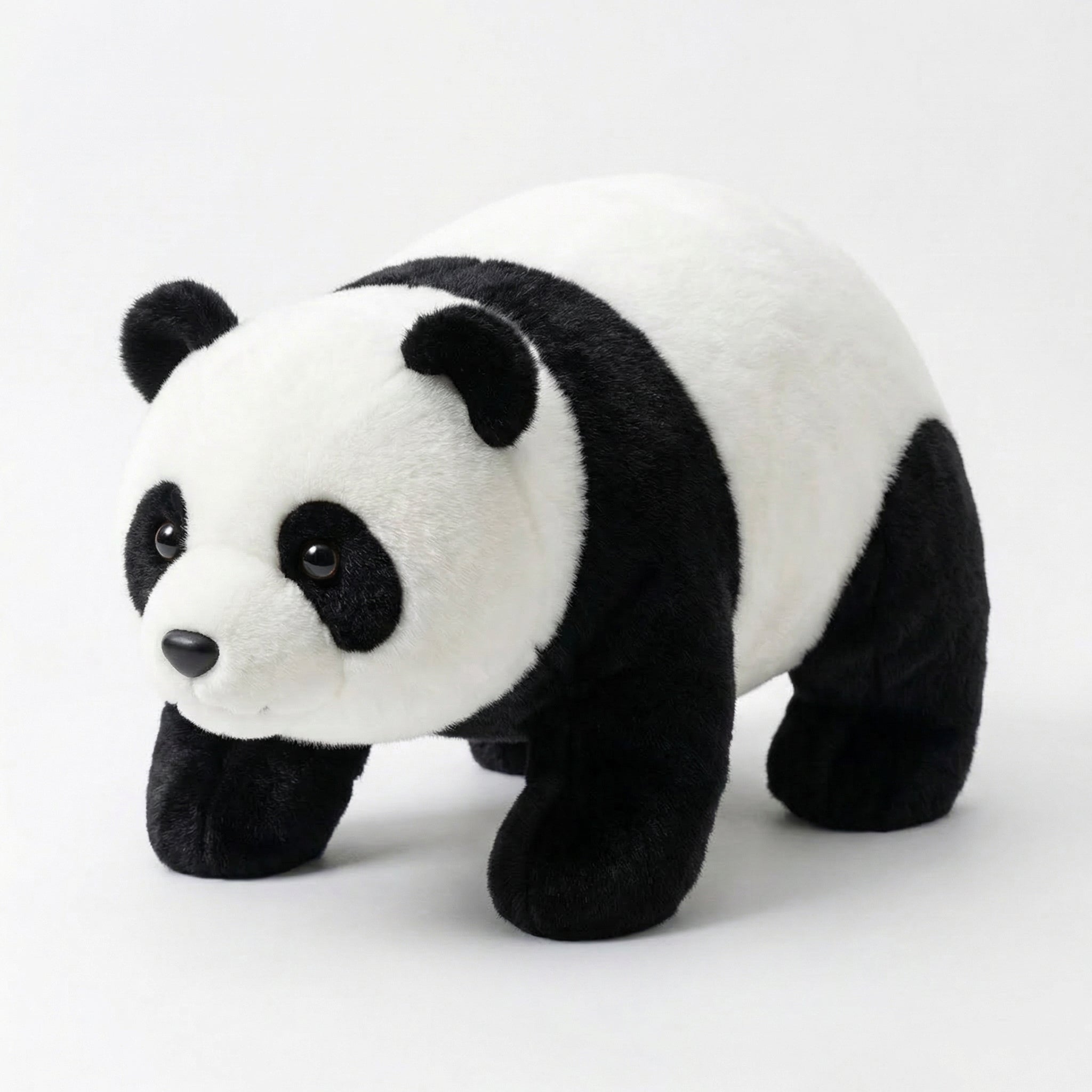 Crawling Panda Plush Stool – detail view