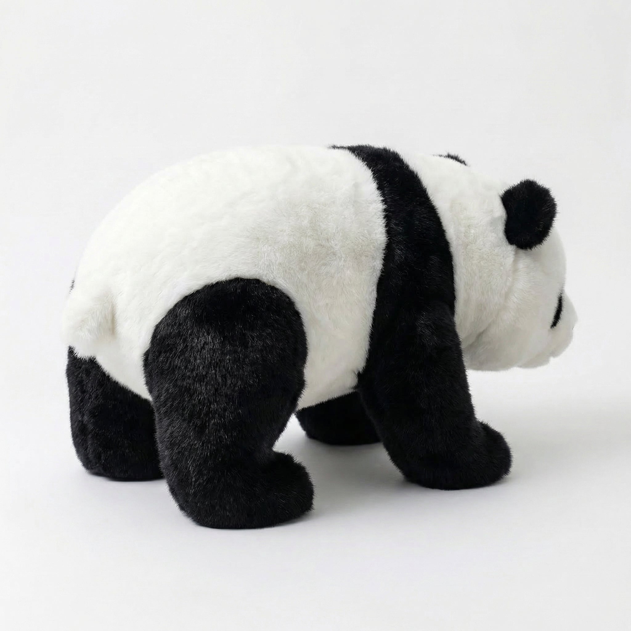 Crawling Panda Plush Stool – side angle