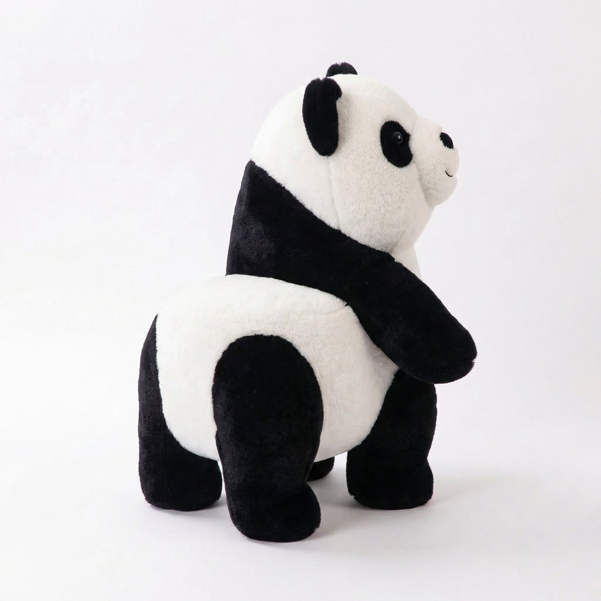 Standing Panda Plush Stool – side angle