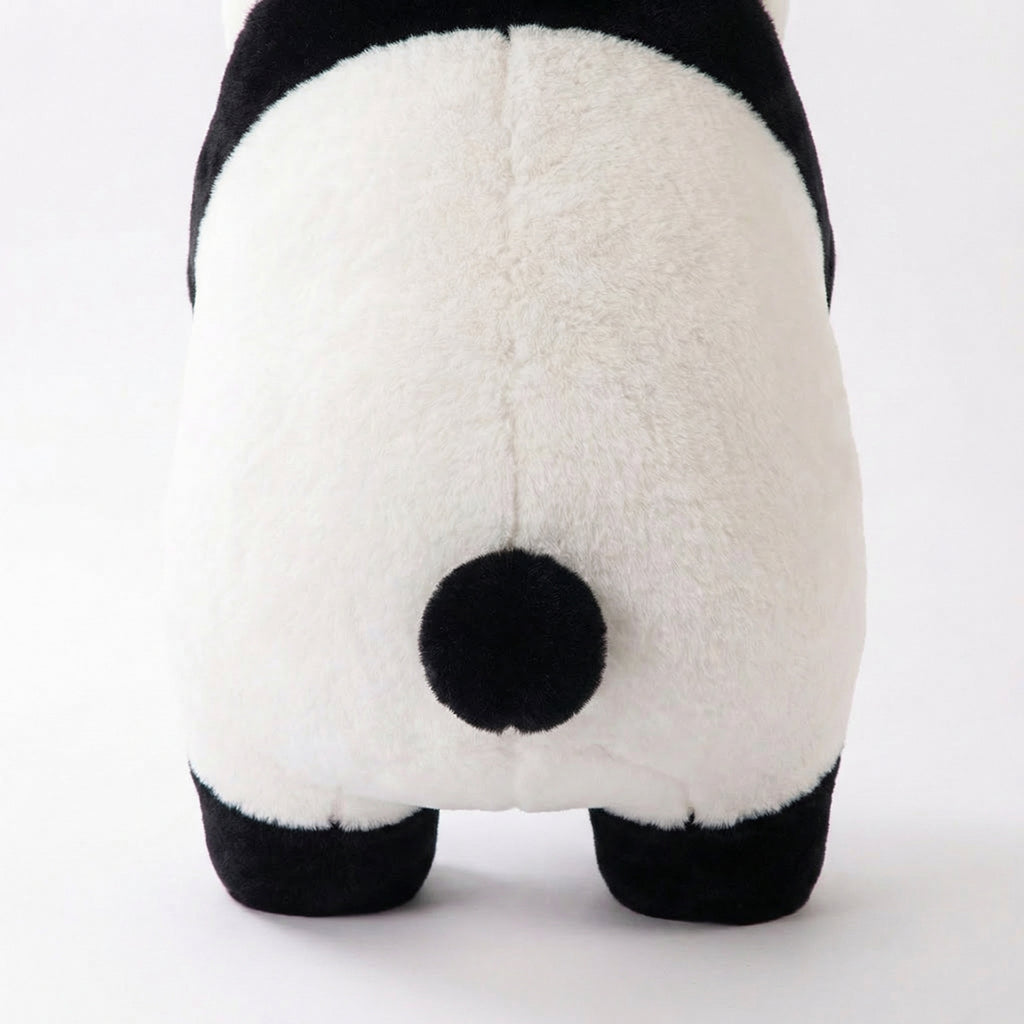Standing Panda Plush Stool – in living room setting