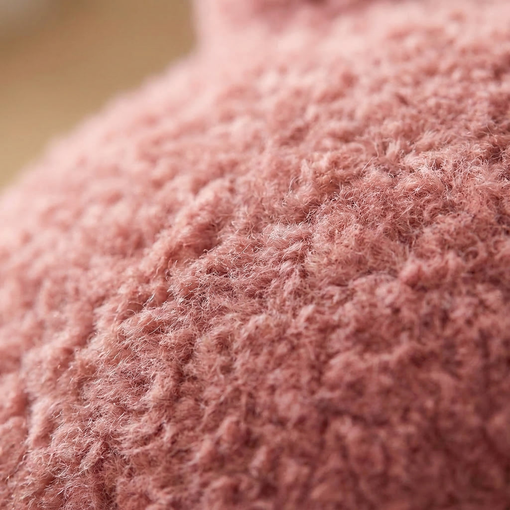Pink Horse Plush Stool – side angle