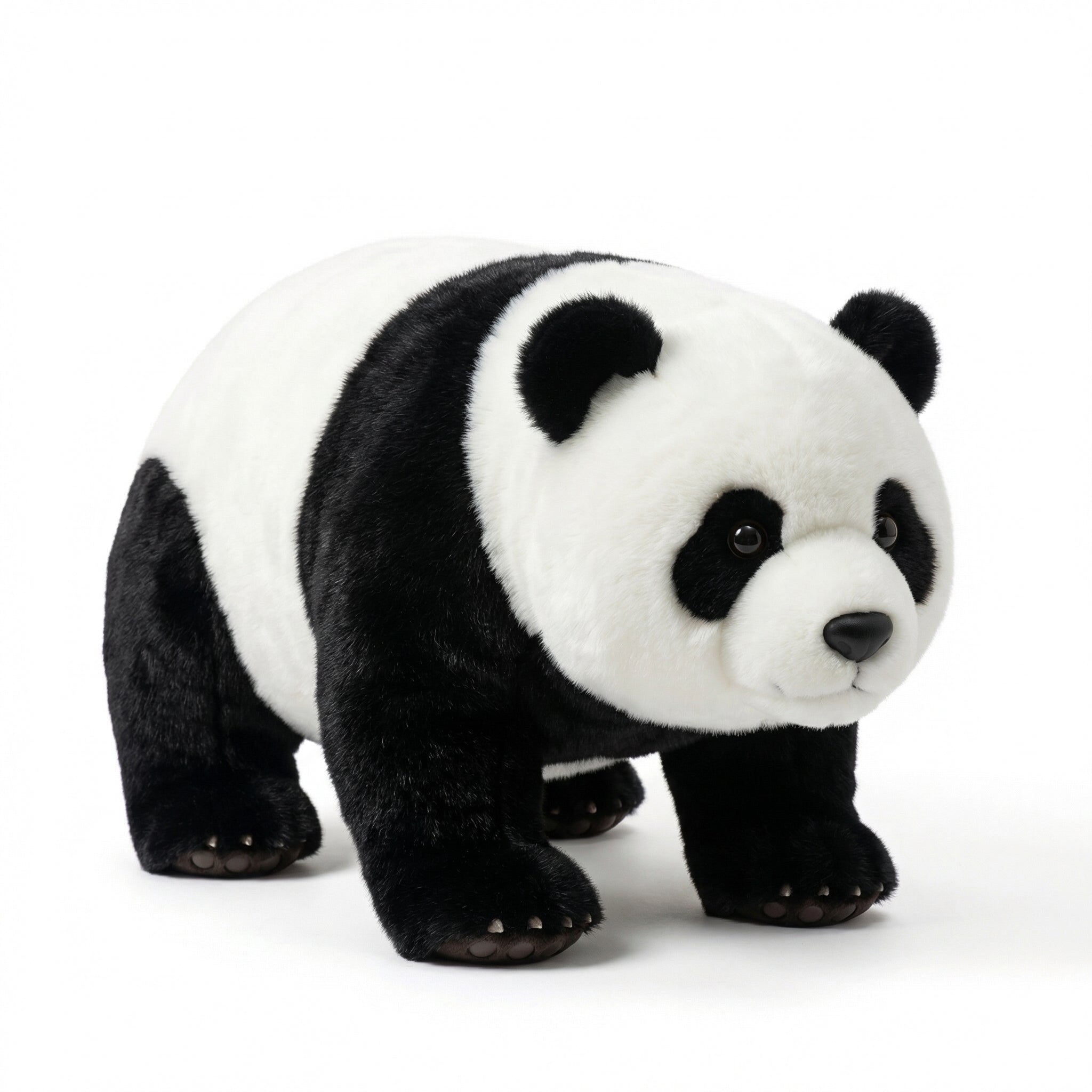Crawling Panda Plush Stool – front view